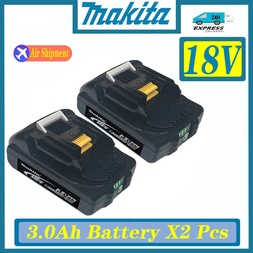 

Rechargeable Power Tool Battery With LED lithium ion Makita 18V 3000mAh 100% Original Replacement LXT BL1860B BL1860 BL1850