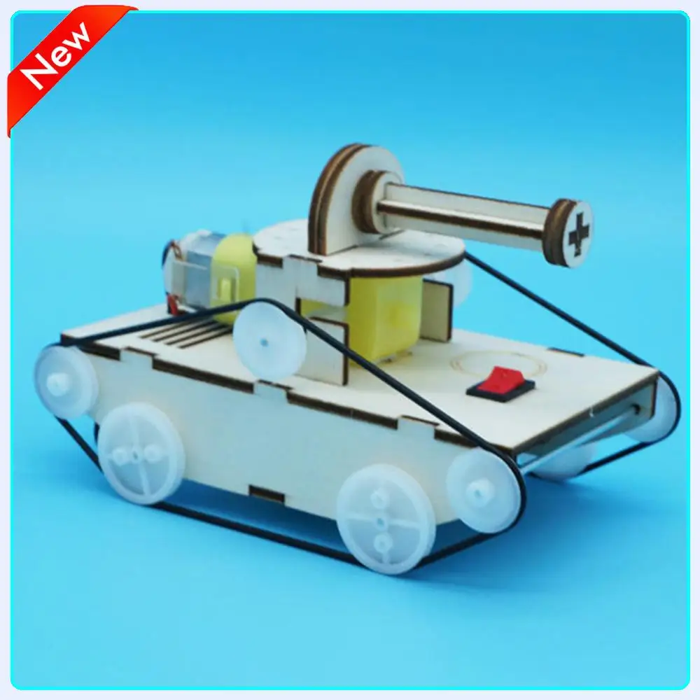 

Wooden Tank Kit DIY Model Teaching Learning STEM Project for Students Children