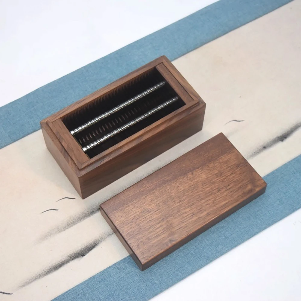 Black Walnut Sewing Chalk Sharpener & Refiner – Precision Sharpening Tool for Tailors and Garment Designers