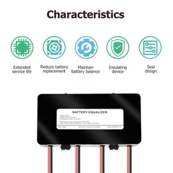 BMS Smart Battery Equalizer 48V 4 x 12V Battery Voltage Balancer for Gel Flood AGM Lead Acid Lithium Battery with LED Display