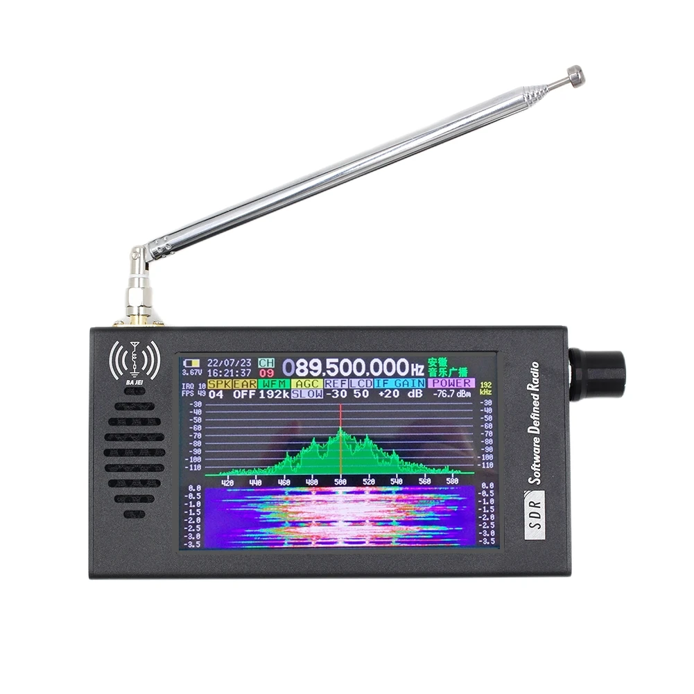 

New SDR101 Software Defined Radio SDR Radio Receiver 4.3" IPS Touch Screen 100K-149MHz CW/WFM/SSB/FM/AM/SW/Air-Band DSP Receiver