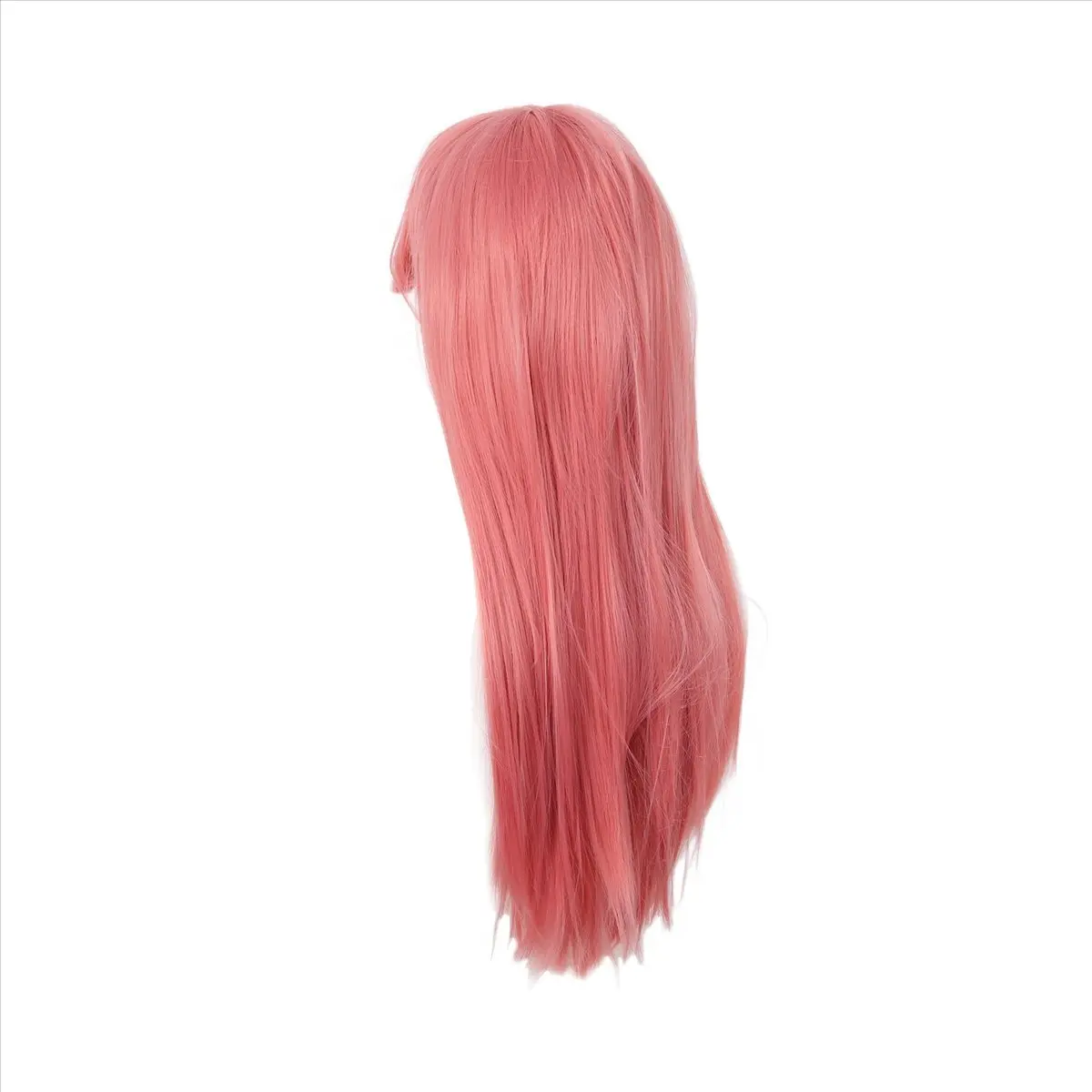 NEWABMK 80cm Long Straight Cosplay Wig Multicolor Heat Full Resilient Wigs (Pink)