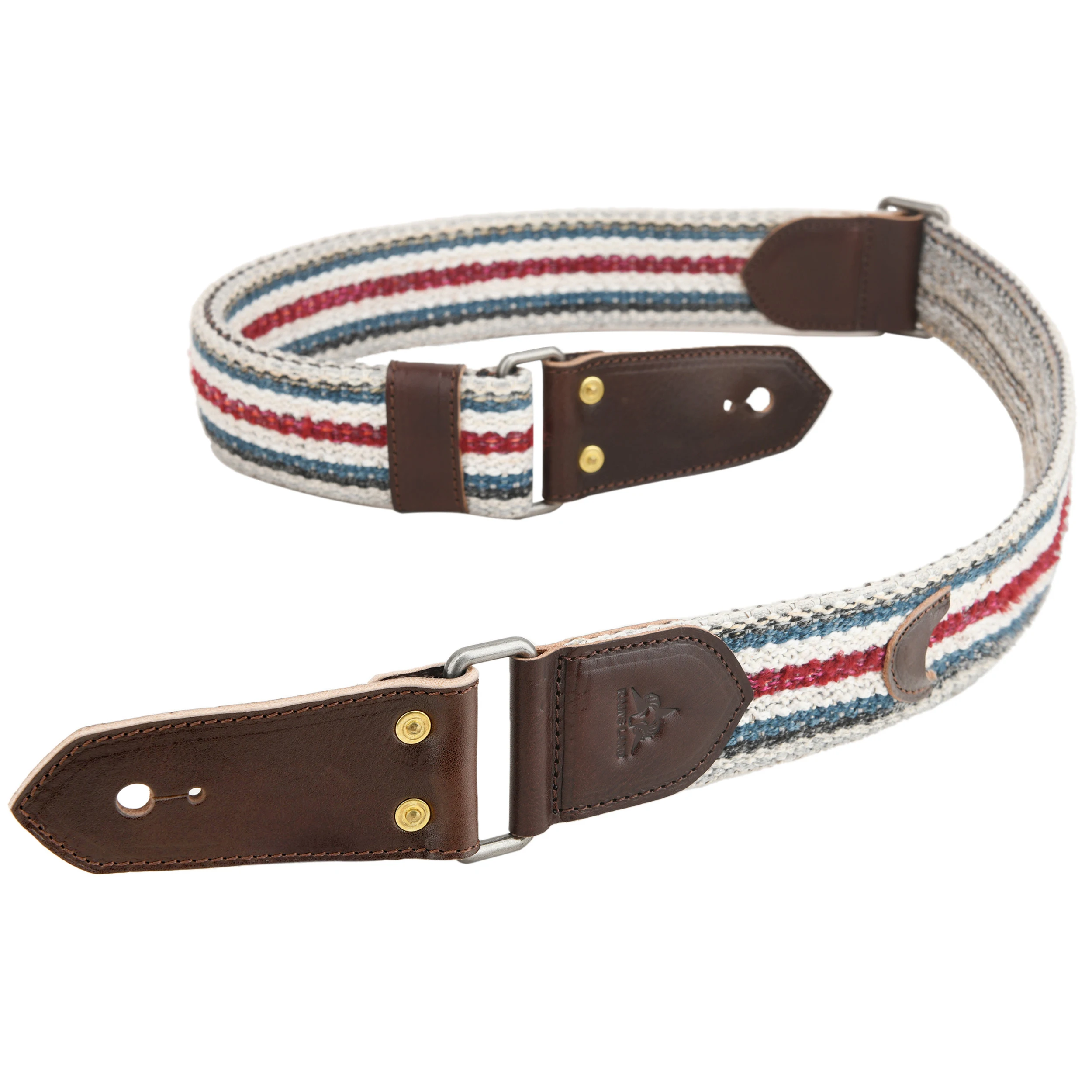 New Soft Padded Guitar Strap Soft Cotton & Leather Strap for Electric & Bass Guitars