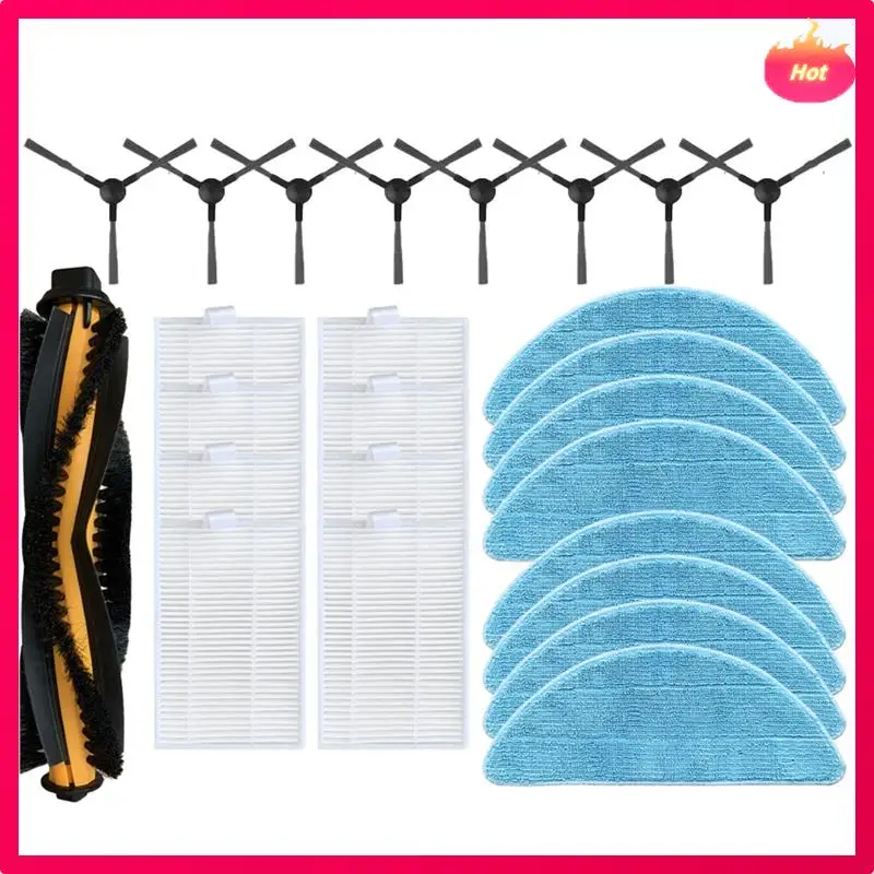 AD-Für Blaupunkt Bluebot XBOOST / XPRO Ersatzzubehör Hauptseitenbürste Hepa-Filter Mopptuch