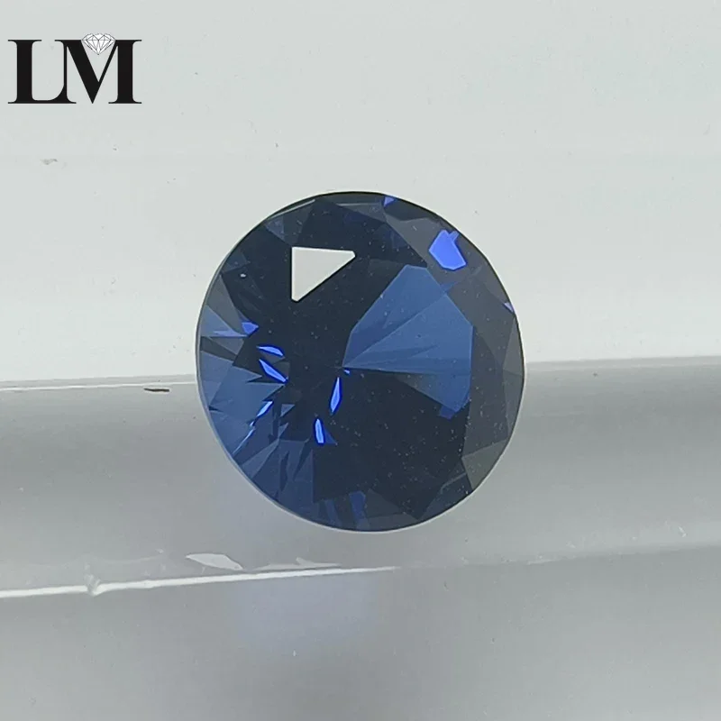 

Corundum Stone Deep Blue 34# Color Round Cut Multiple Sizes Available Making Gemstones for Diy Czochralski method