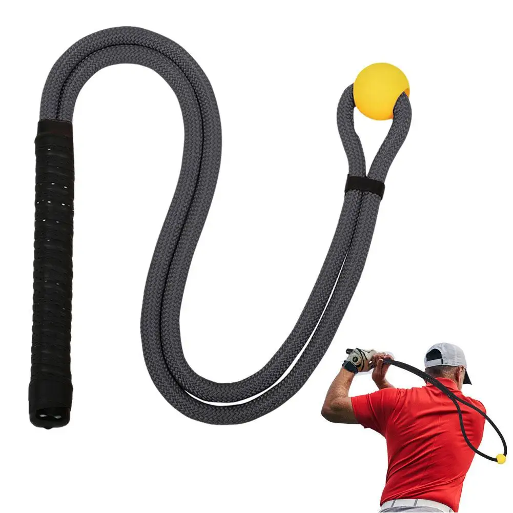 

Golf Swing Rope Training Aid Fitness Equipment Trainer With Eva Ball For Practice Posture Corrector Exercise Assistance Wor D8y8