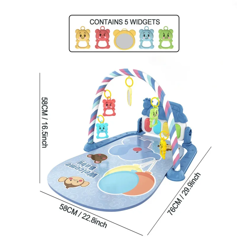 Kinderpedaal piano onderwijs vroeg onderwijs muziek fitness baby muziek fitnessapparatuur speelgoed lichte kruipmat