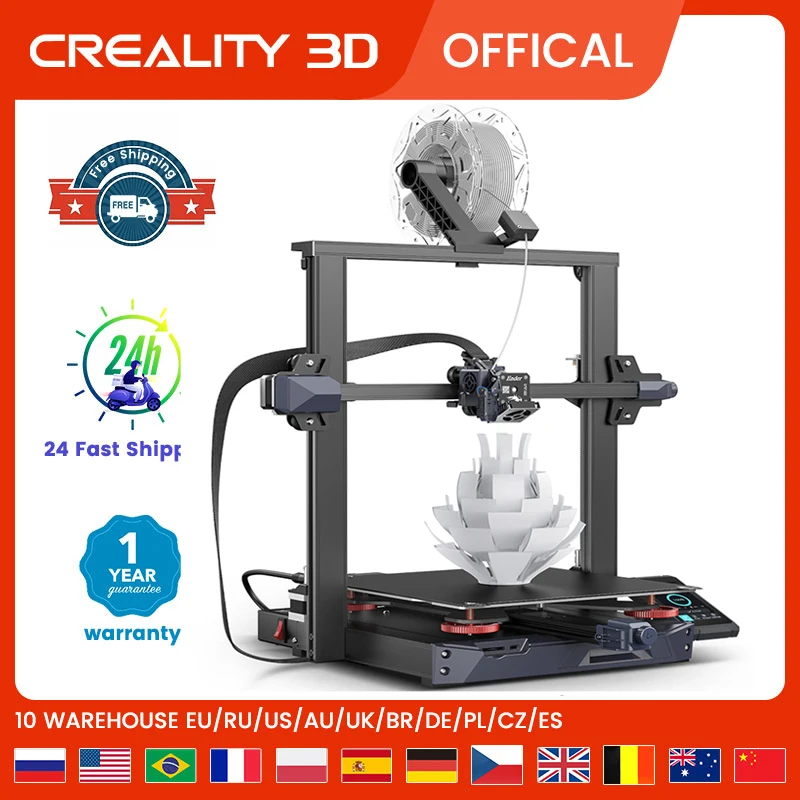 

Creality 3D Printer Ender-3S1/S1 Pro / S1 Plus Direct Extruder PC Spring Steel Printing Platform Resume Printing FDM 3D Printing