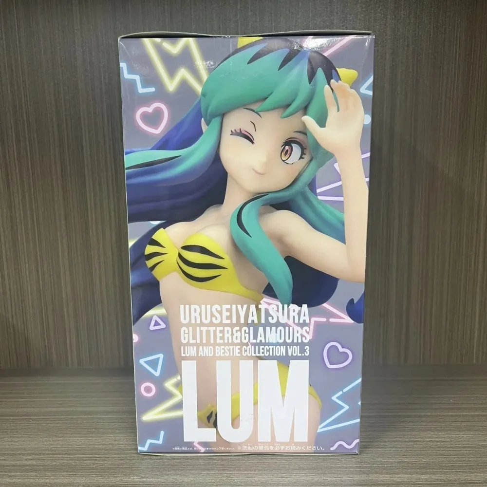 En Stock Bandai Original Banpresto Anime Glitter & Glamours Lum y Bestie colección Vol.3 Lamu 22cm modelo figuras de juguete