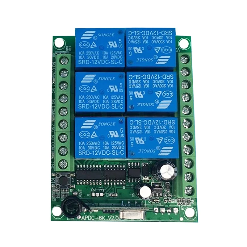 500m DC 12V 24V 6CH 6 CH Channel Wireless Remote Control Controller Radio Switch Transmitter Receiver 315 / 433 MHz