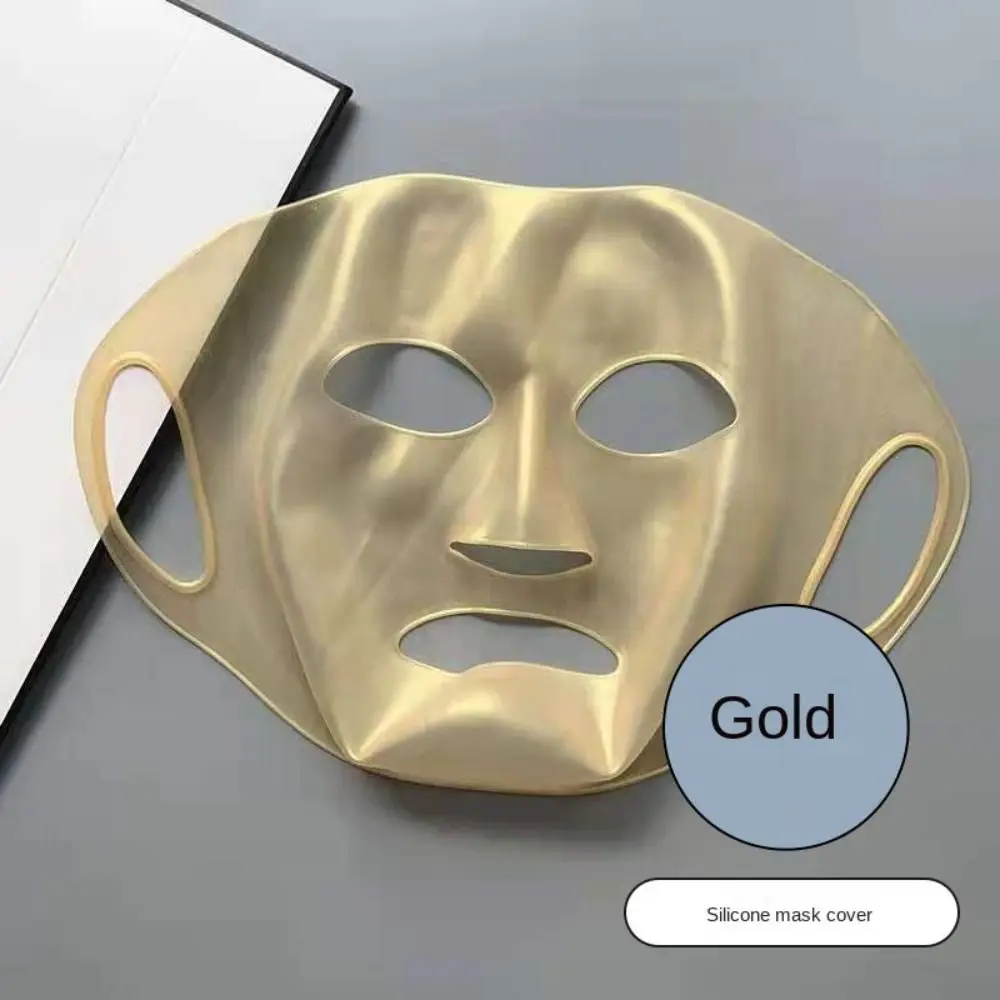 Ferramenta de cuidados com a pele pendurado orelha fixa reutilizável 3d silicone máscara facial titular máscaras faciais capa gel folha máscara máscaras titular