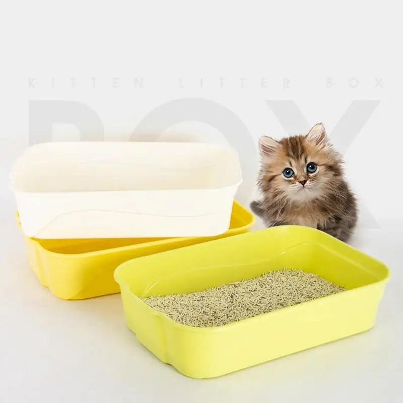 

Semi-Enclosed Large Litter Box SplashproofCat Toilet Cat Supplies Cat Bedpan Enclosed Sandbox for The Cat's Domestic Cat Sandbox