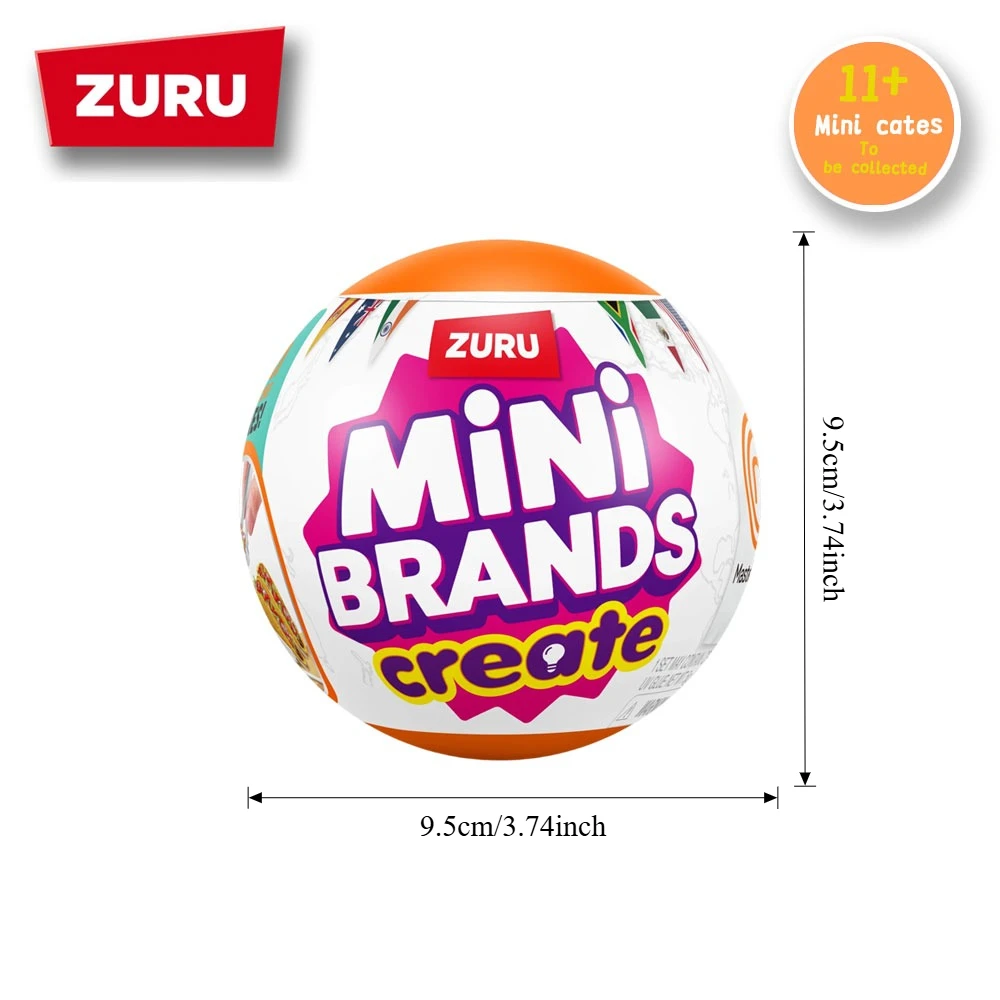NEW 5 Surprise Ball ZURU Mini Brands Food Create MasterChef Series 2 Mystery Box Real Collection Artword DIY Toy Gifts view 2
