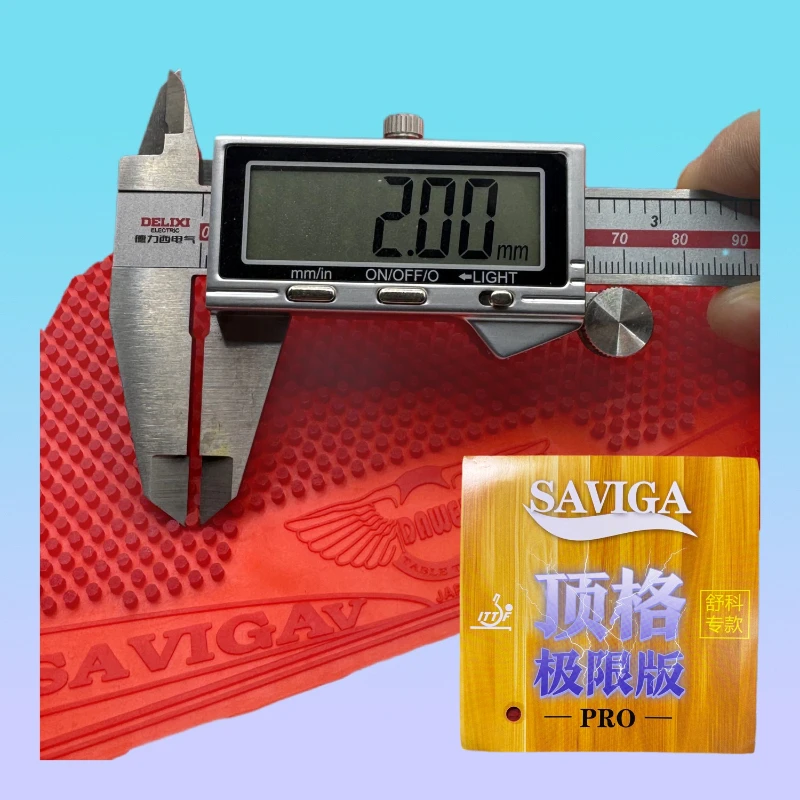 سافيوجا ​ مطاط تنس الطاولة فائق النحافة - صلب جدًا وهشًا، علكة بينج بونج عالية التوتر، مطاط مضرب بينج بونج المتين