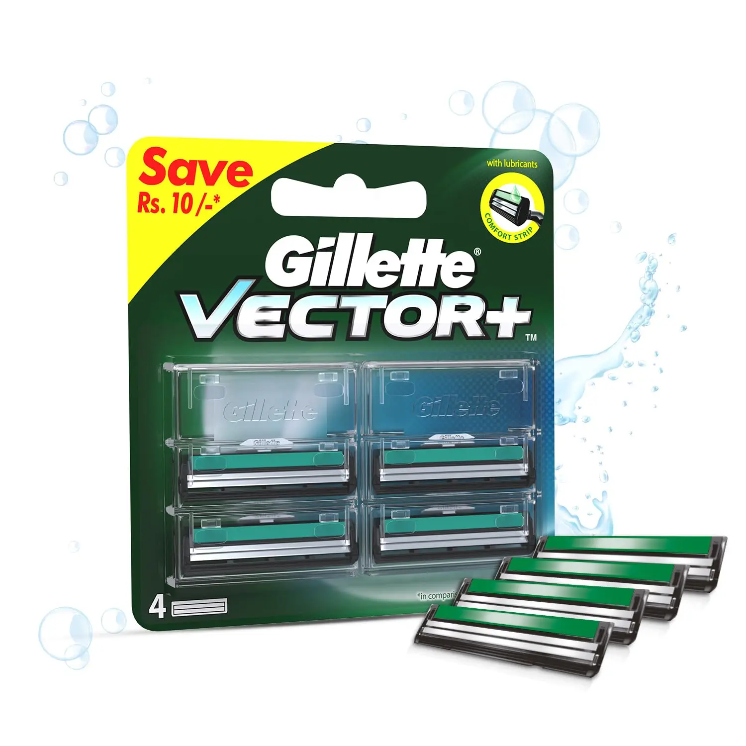 Repuestos de Cuchillas para Afeitar Gillette Vector 2, Juego de Cuchillas de 2 Capas