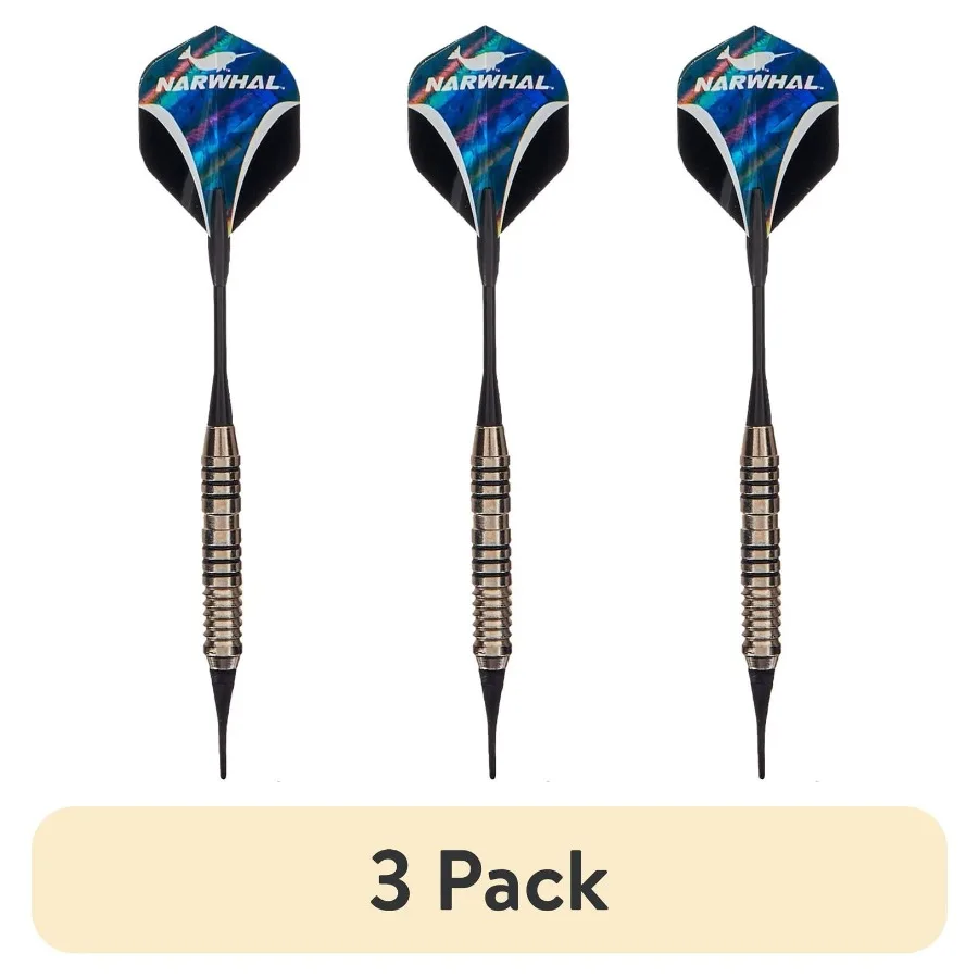 

3 pack Tournament Soft Tip Dart Set for Electronic Dartboards 18g 7 in. - 3 Pack with Carry Case