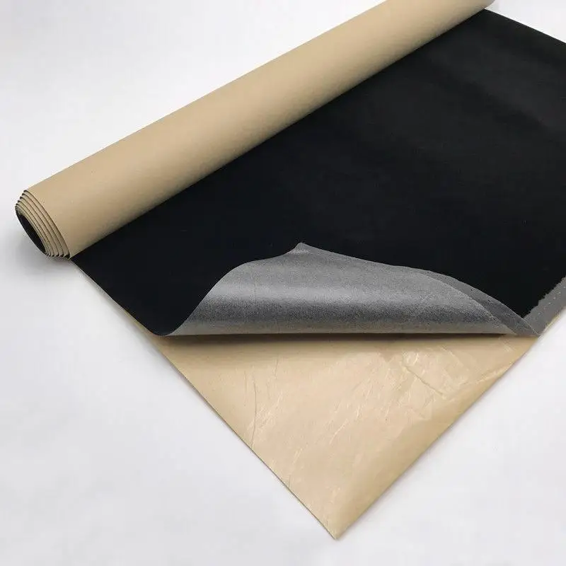 5pcs 20x30cm thick 1.2mm thickSelf-adhesive Velvet Flock Liner Jewelry Contact Paper Craft Fabric Sticker MultiColor