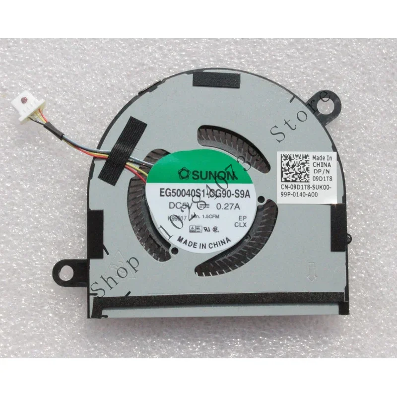 WYORESY New Original Laptop CPU Fan For Dell Latitude 14 7400 P100G001 9410 2-in-1 DC28000M3SL EG 50040S1-CG90-S9A 09D1T8