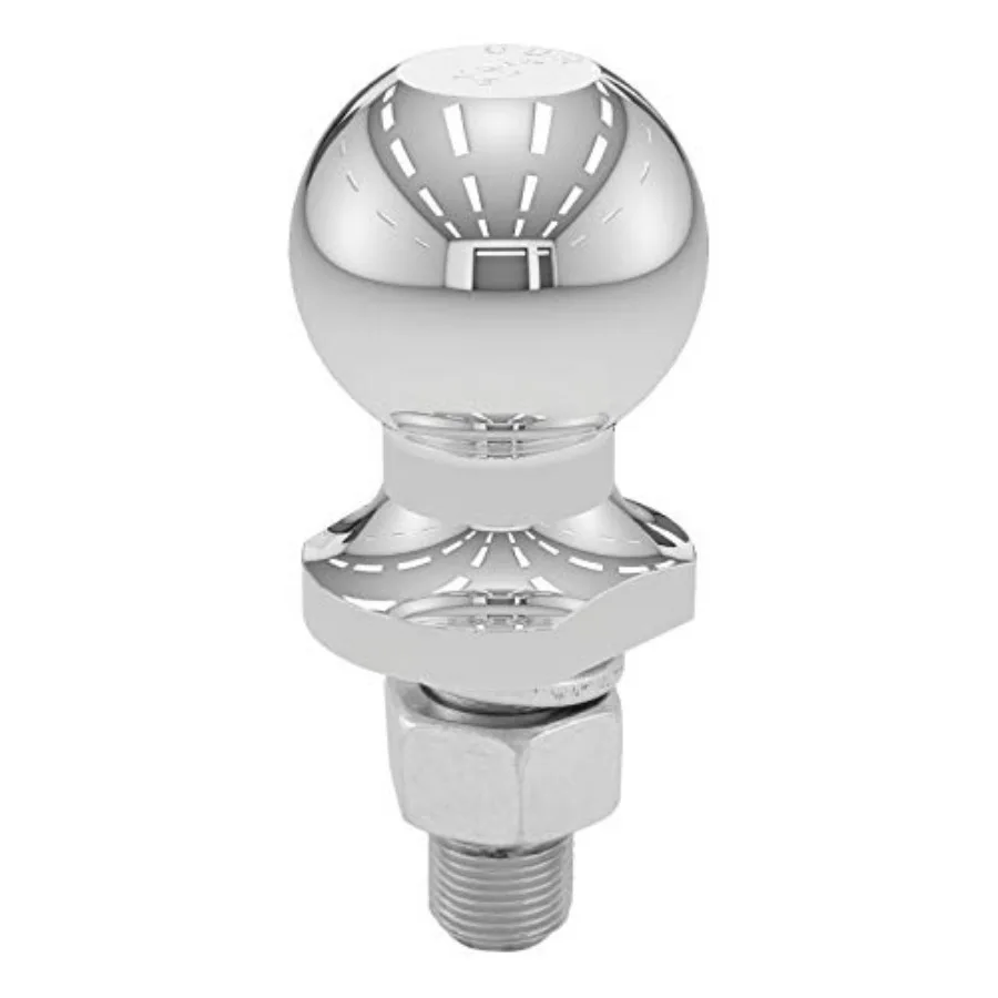 

40003 Chrome Trailer Hitch Ball, 3, 500 lbs, 2-Inch Diameter, 3/4 x 1-3/4-Inch Shank, Universal Fit