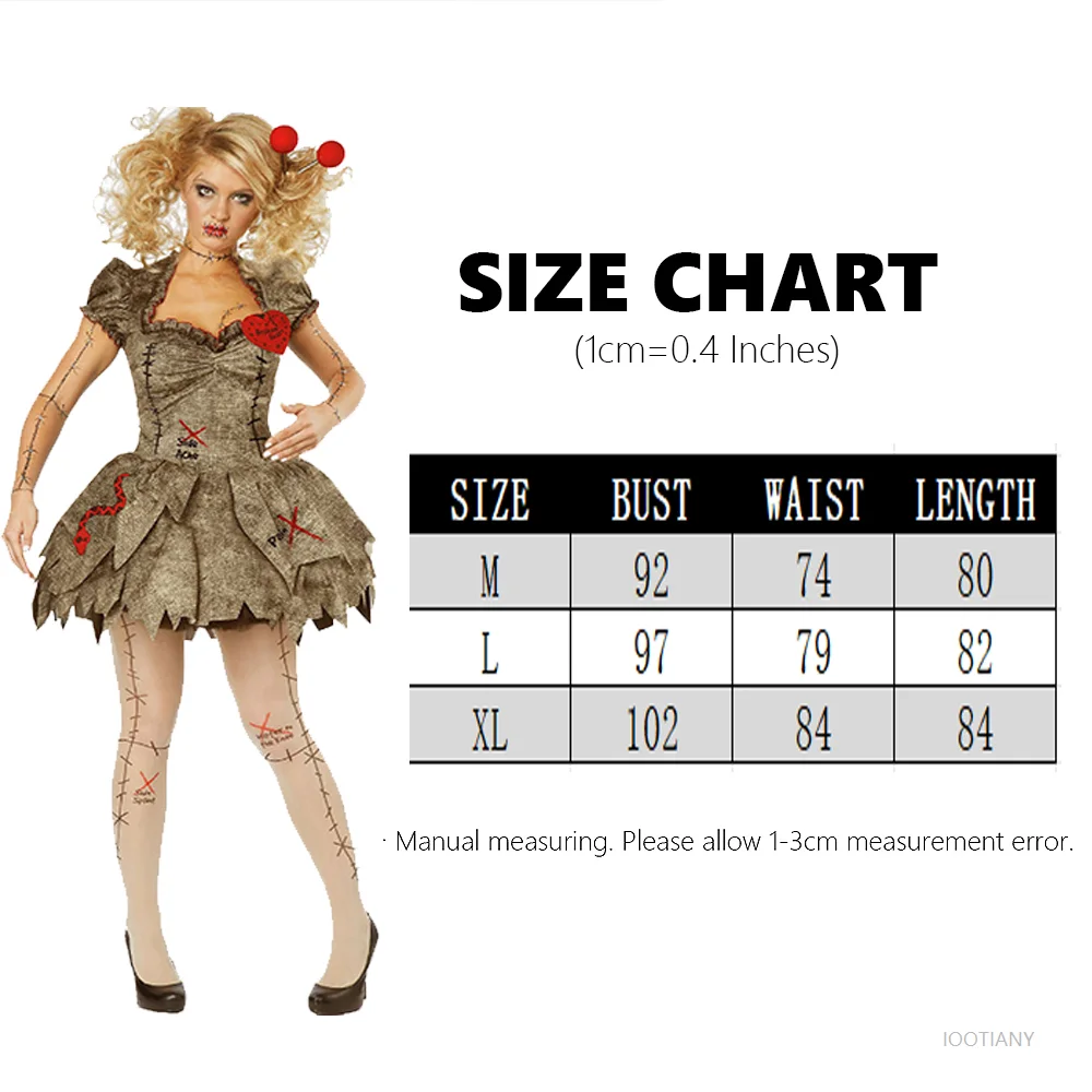 

Gothic Doll Halloween Adult Clown Dress Cosplay Weird Victorian Bride Zombie Dress Haunted House Party Role Playing Costume 2025