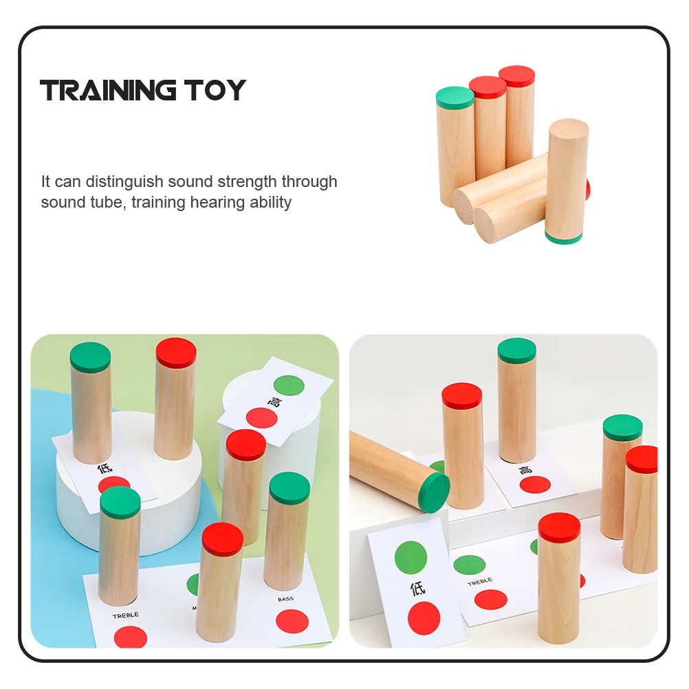 1 ชุด ท่อเสียงไม้ ของเล่นเสริมพัฒนาการสำหรับเด็ก ฝึกการได้ยิน ฝึกการรับรู้สี พัฒนาการทางปัญญา แบบอินเทอร์แอคทีฟ
