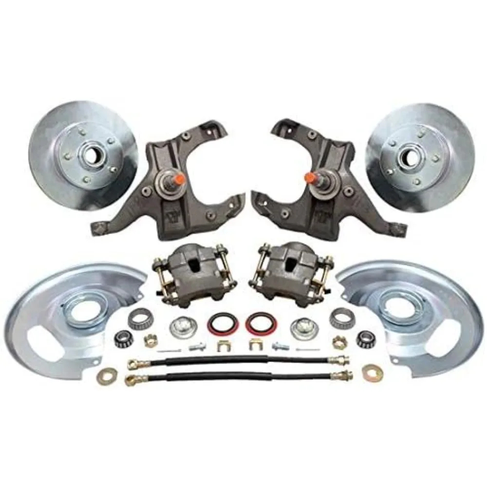 

1963-1970 Compatible with Chevy 1/2 Ton Pickup Drop Spindle Disc Brake Kit