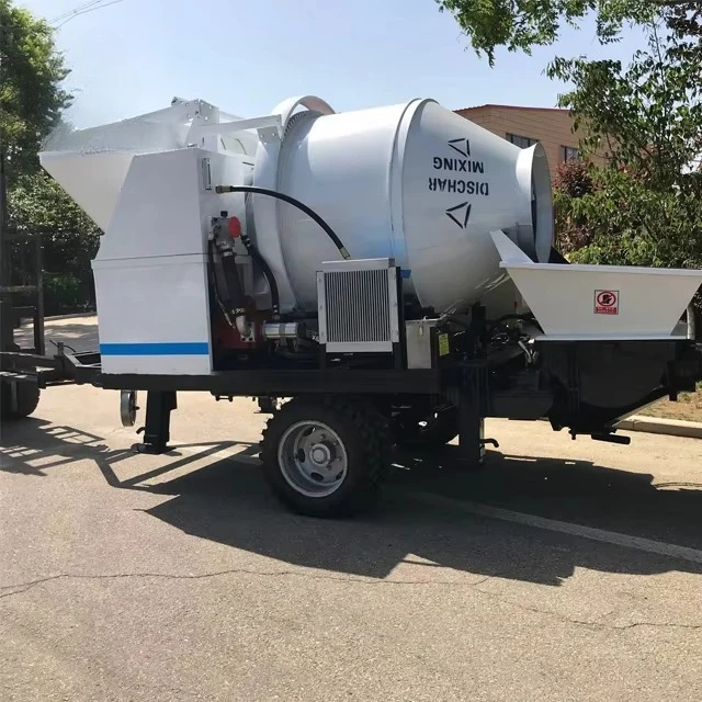 Concrete Mixer Truck with Pump Machine Integrated Mixing Pumping and Conveying Equipment for Building Construction
