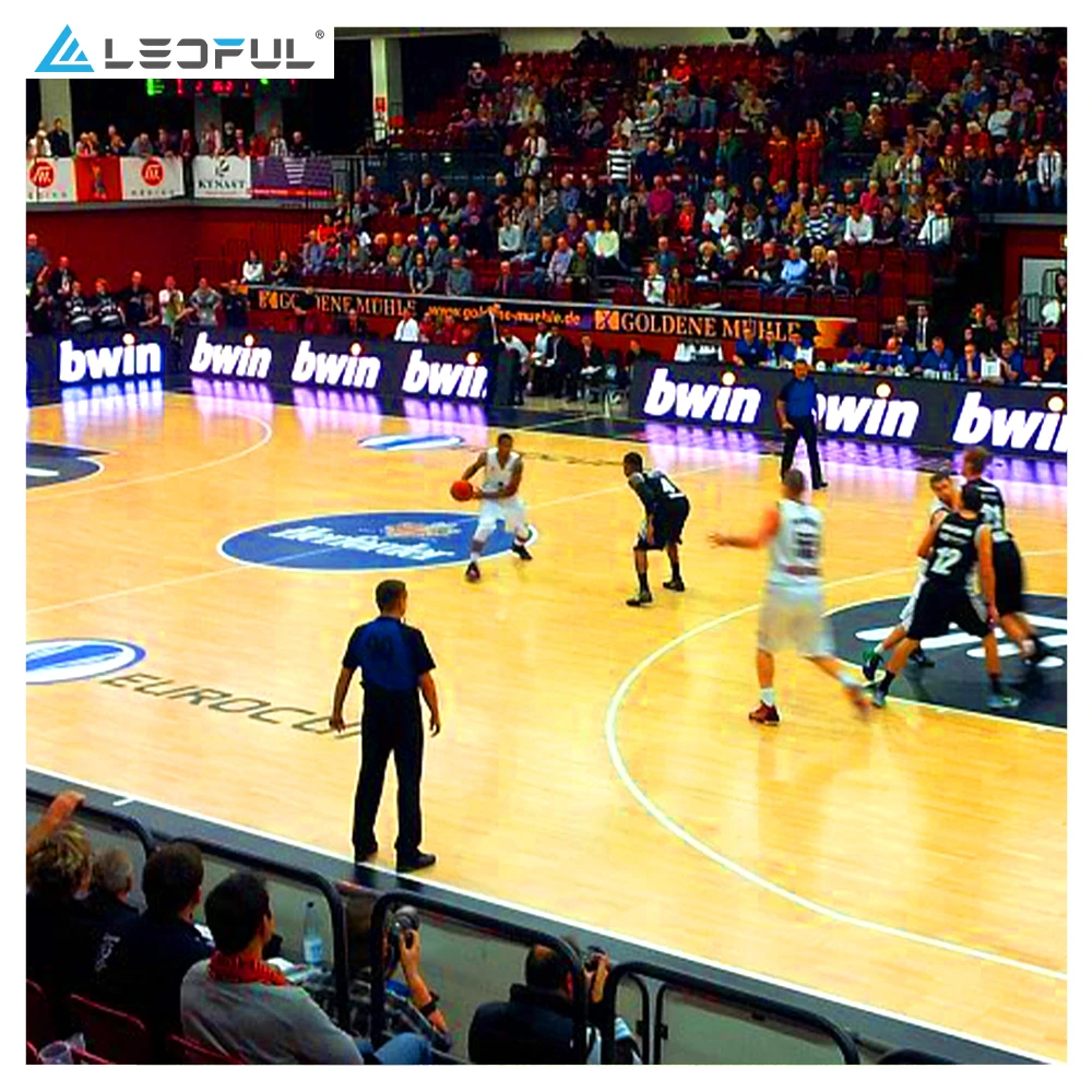 Basketbalveld Cirkelbanner LED-scherm Sport LED-display Reclamemuur tbv