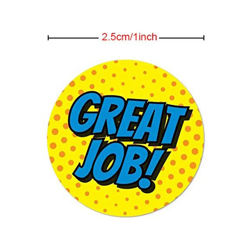 500x/Roll Theme Rewards Stickers for Kids School Education Props