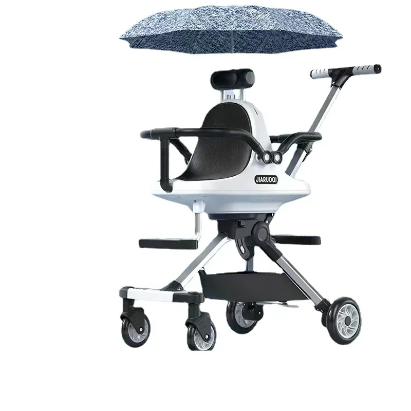 Poussette double pliable et portable pour bébé, poussette légère avec parasol pour deux enfants, nouvelle collection