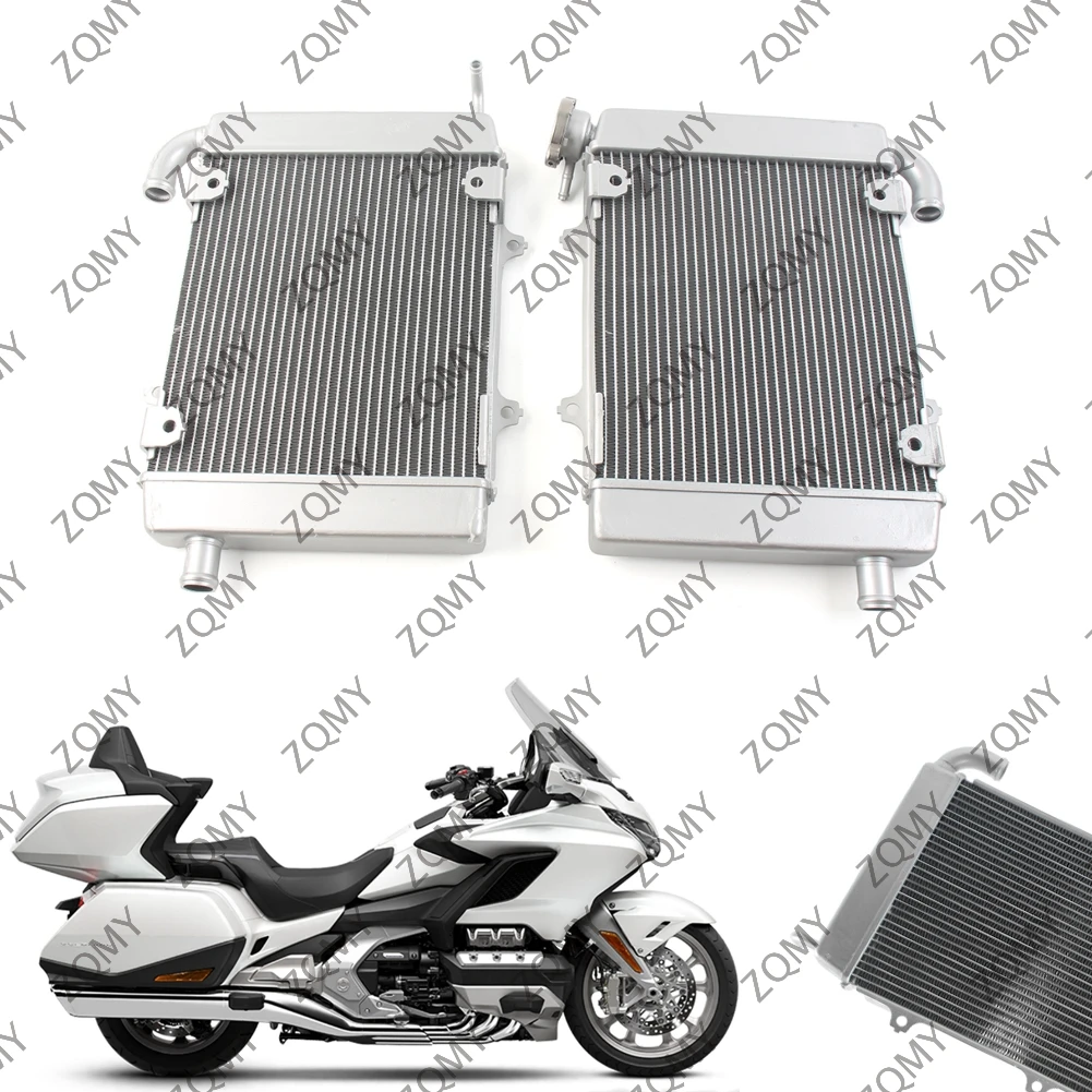 1pcs Motorcycle Radiator Cooler Cooling Black For Honda Goldwing GL1800 2018 2019 2020 2021 2022 2023