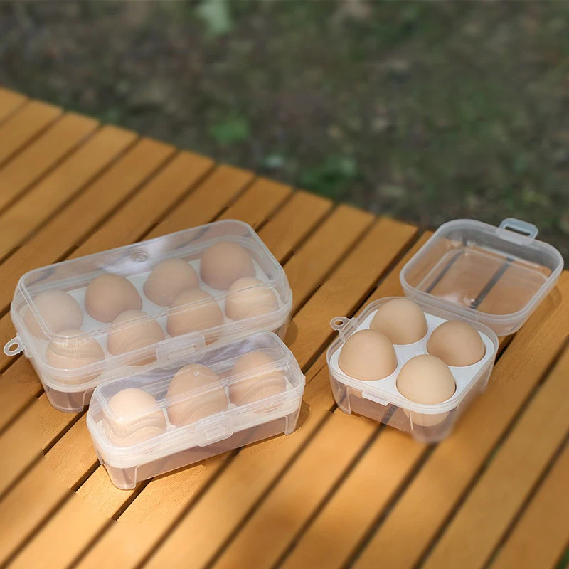 Outdoor Shockproof Egg Box Storage Box, Portable Camping Shatterproof Egg Tray, Home Plastic Protection Box, Travel Shatterproof