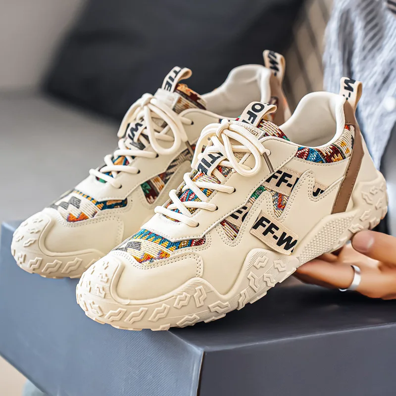 

2026 Men's Spring/Summer Versatile Breathable Casual Leather Shoes Comfortable Running Sports Outdoor Shoe for Youth