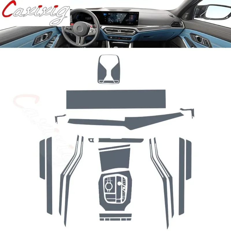 For BMW M2/M3 G87 G80 2023 Car interior Center console transparent TPU Paint protective film Anti scratch sticker LCD scree PPF
