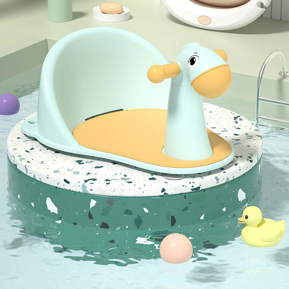 

Toddler Bath Seat Baby Newborn Bathtub Stool PP Material Durable Non Slip Suction Cups Safe Comfortable Gift Bath Seat
