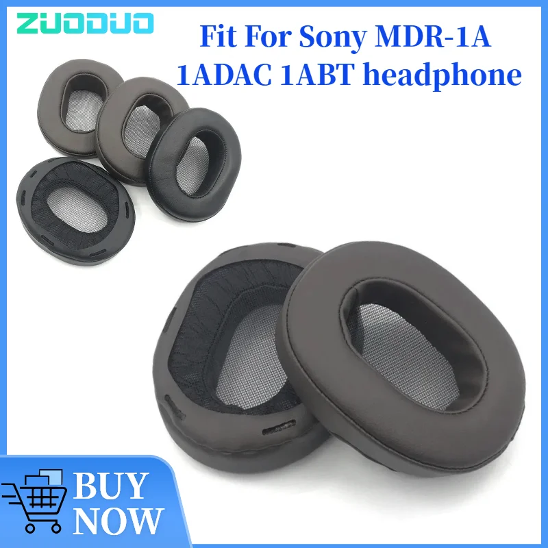

ZUODUO 2pcs/pairs Leather Headphone Foam For Sony MDR-1A 1ADAC 1ABT Headset Ear pads Cushion Replacement Covers