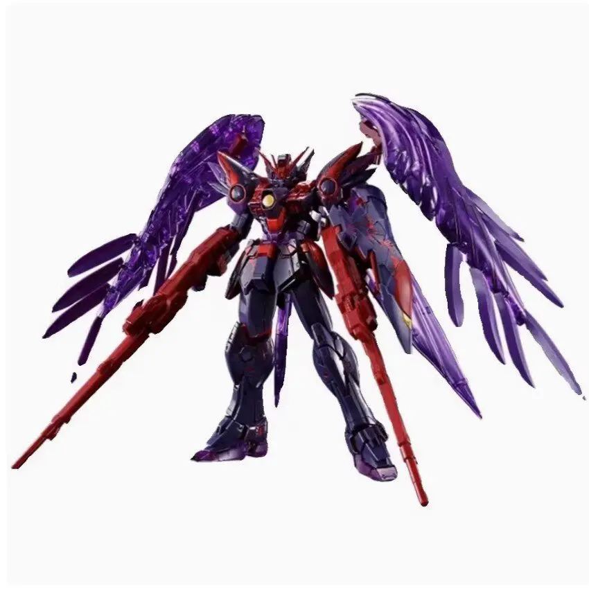 Bandai MG 1/100 Gundam Zero EW CrossColor Transparent Purple Plastic Model Kit Anime Action Figures Collection Toy for Hobbyists