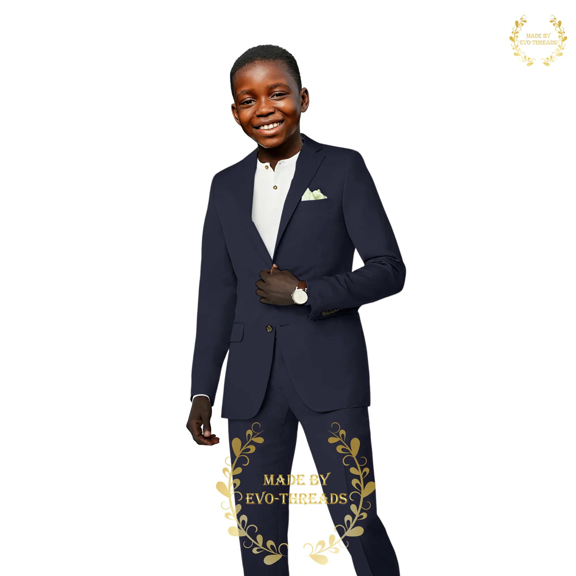 Smoking Slim Fit personnalisé bleu royal pour enfants, tenue pour enfants, tenue de mariage, uniforme de Rh, cadeau pour enfants, veste et pantalon trempés, garçons de 2 à 16 ans, 2 pièces