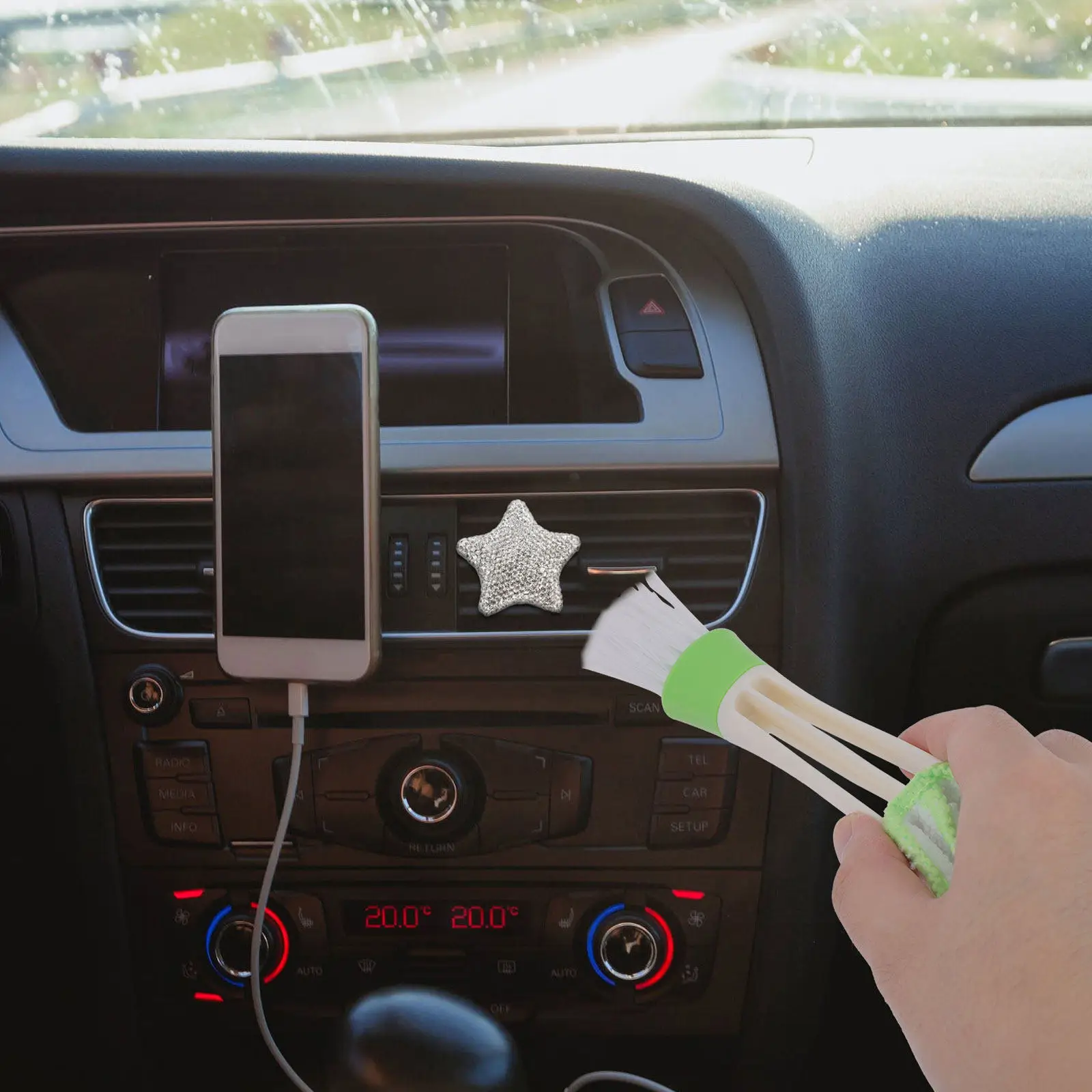 

Набор из 15 самоклеящихся многофункциональных крючков для автомобиля без сверления, для организации салона, ключей, зарядных кабелей, масок