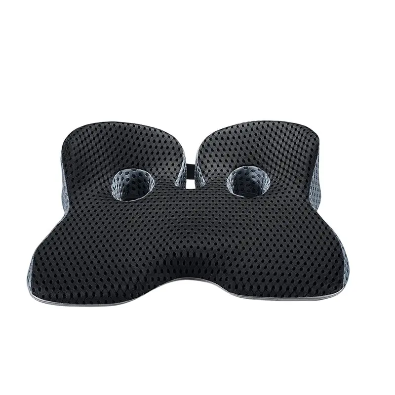 ABHX-Car Seat Cushion For Butt, Tailbone, Hip, Hamstring, Posture Support - Memory Foam Comfort Ischial Tuberosity Pillow