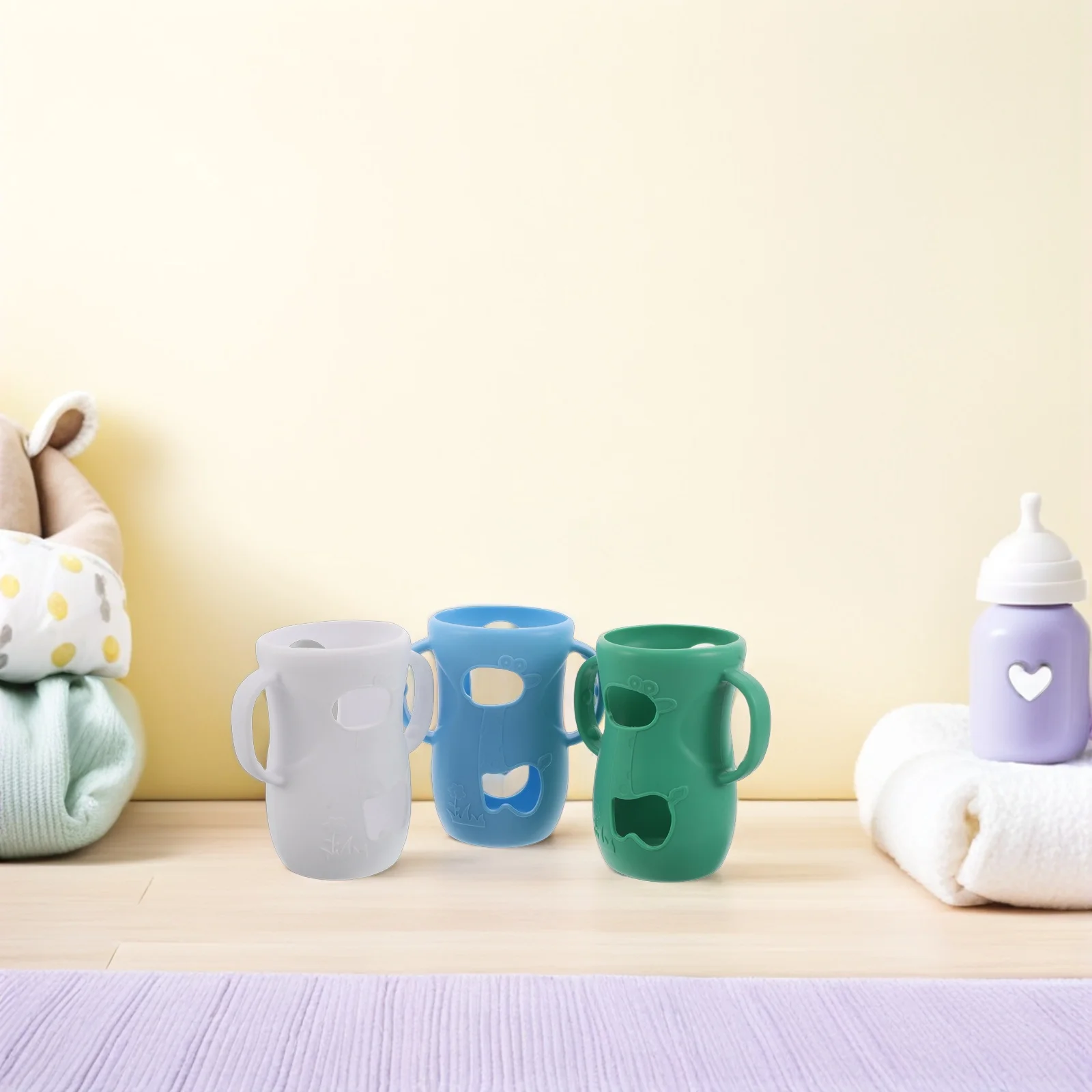 

3 шт., изоляционный чехол для детской бутылочки, материал, универсальный, подходит для стеклянных бутылочек, для путешествий, рукав для детской бутылочки