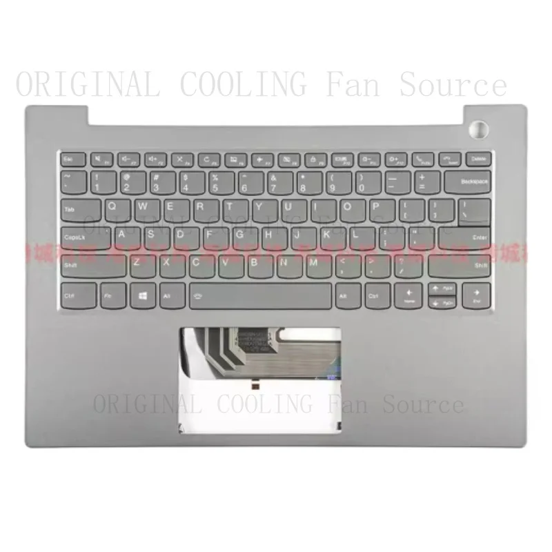 R+  FOR Lenovo ThinkBook 14-IIL IML Silver-Grey Palmrest Case Frame With Keyboard