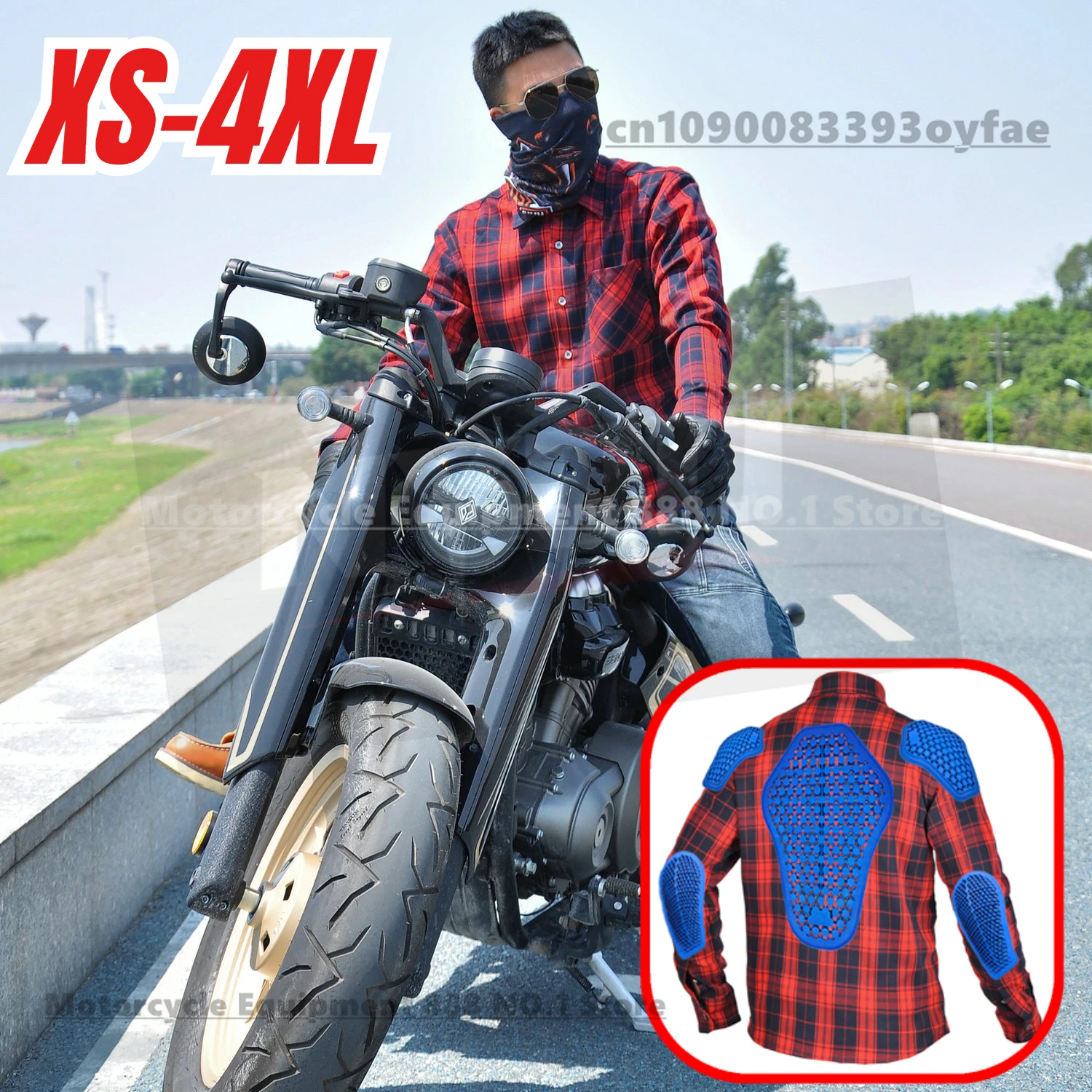 

VOLERO Motorcycle Jacket Men Casual Retro Four Season Motorcycle Checkered Shirt Riding Suit Anti Fall Submachine Jacket