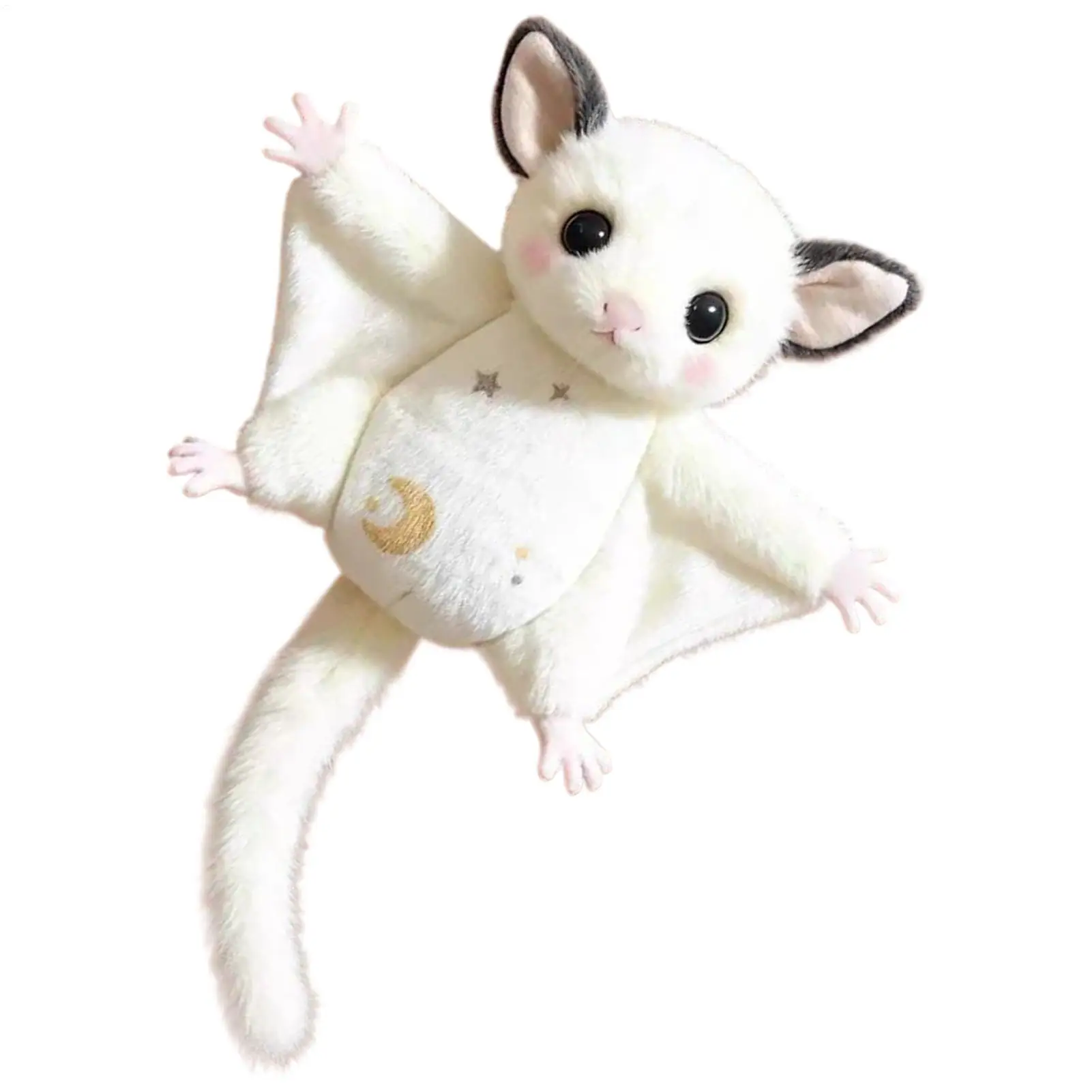 Stuffed Animal Bag Charm Cute Flying Squirrel Purse Pendant Plush Backpack Ornament for Women Girls Kids Adults Daily Outdoor