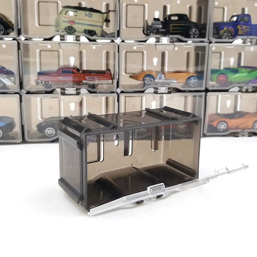 Durable ABS Display Box With Handle 1/64 Diecast Model Car Storage Box Without Car Toy Display Model