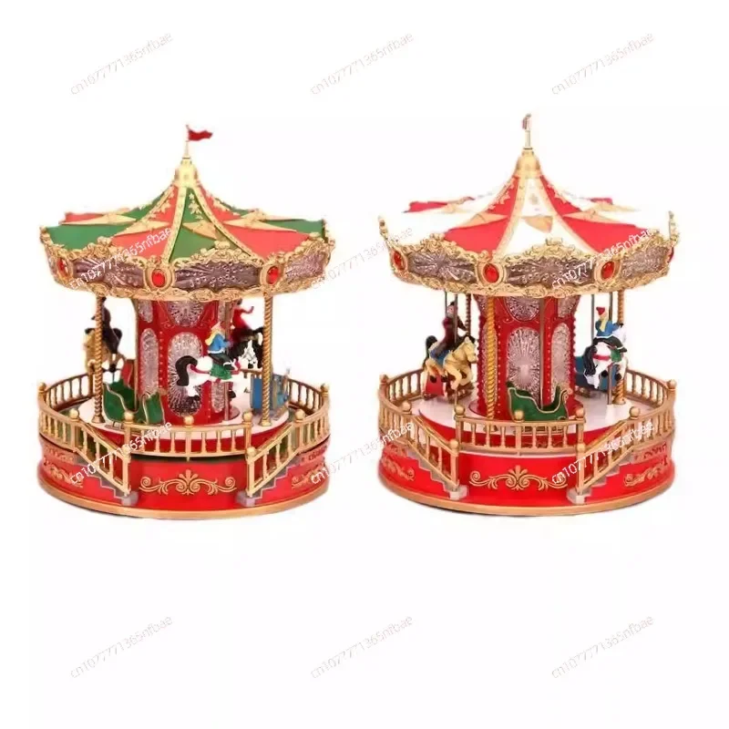 

New Holy Luminous Belt Music Christmas Music Box Music Box Carousel Christmas Gifts Gifts Decorations