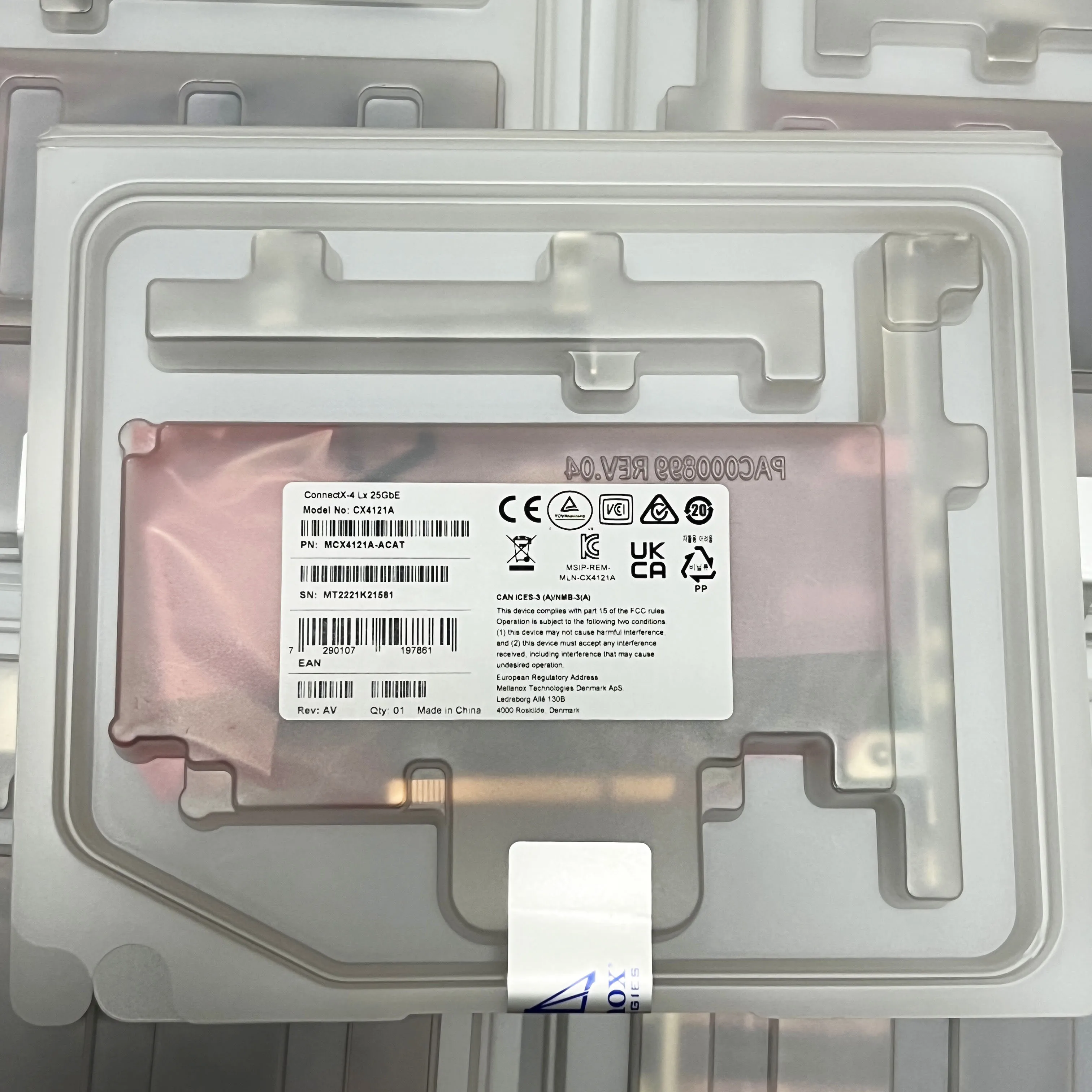 SEALED Mellanox MCX4121A-ACAT CX4121A ConnectX-4 25Gigabit NIC 25Gigabit Ethernet Card PCI-E 3.0
