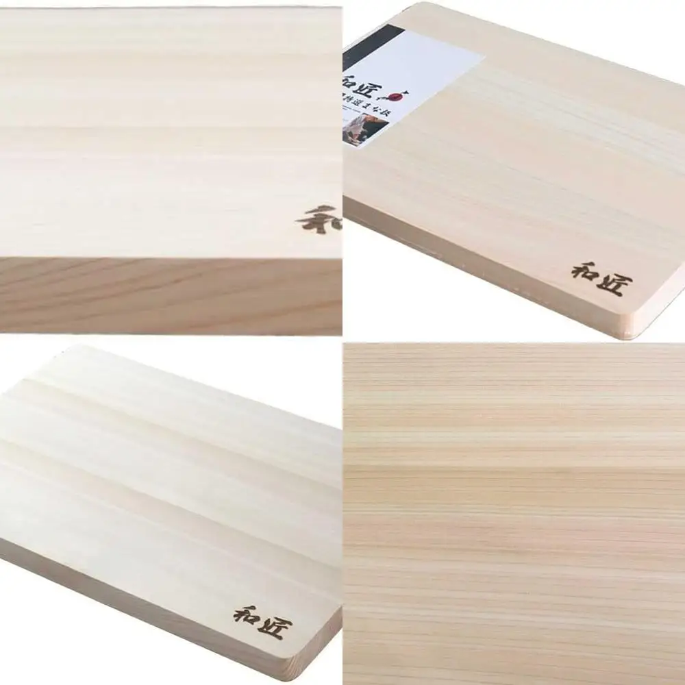 

Medium-Sized Premium Hinoki Cypress Cutting Board, Handcrafted in Japan, Rich Brown Finish