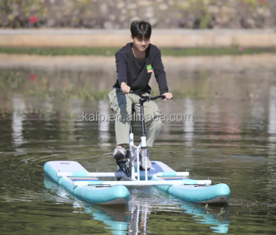 Équipement de parc d'attractions pour enfants et adultes, vélo gonflable, sports nautiques en plastique, tricycle, bateau à pédales, eau peu profonde