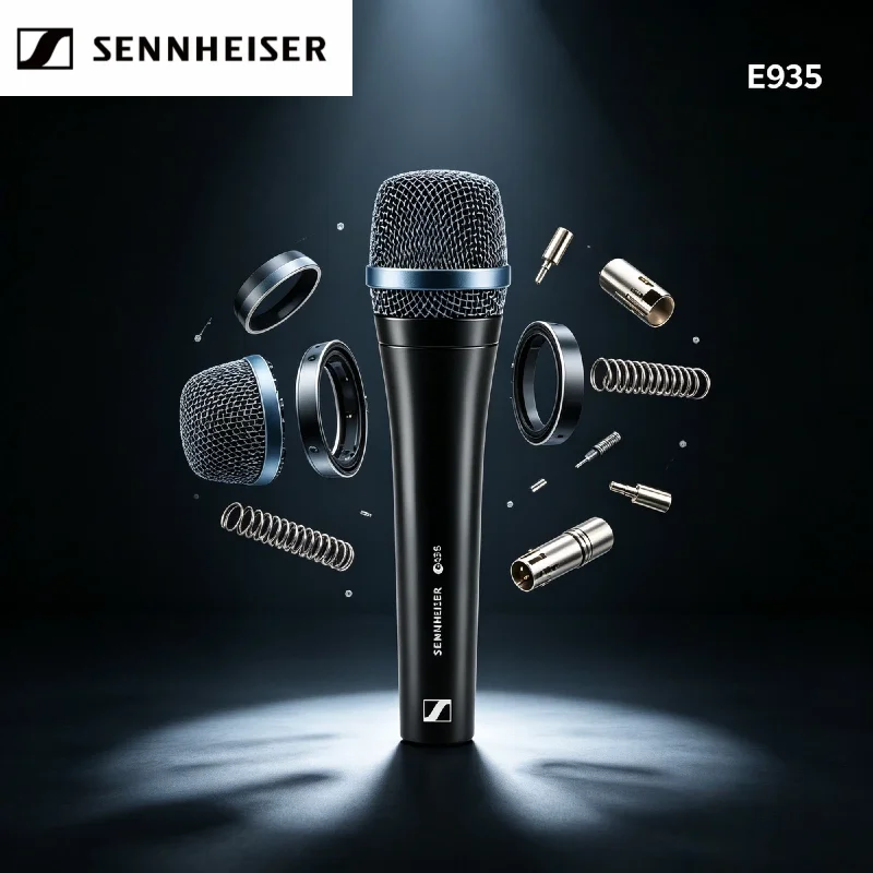 

Sennheiser E935 Dynamic Wired Cardioid Handheld Professional Vocal Microphone for Stage Live Karaoke Singing 3PCS Gift